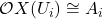 \mathcal{O}X(U_i)\cong A_i