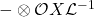 -\otimes{\mathcal{O}X}\mathcal{L}^{-1}